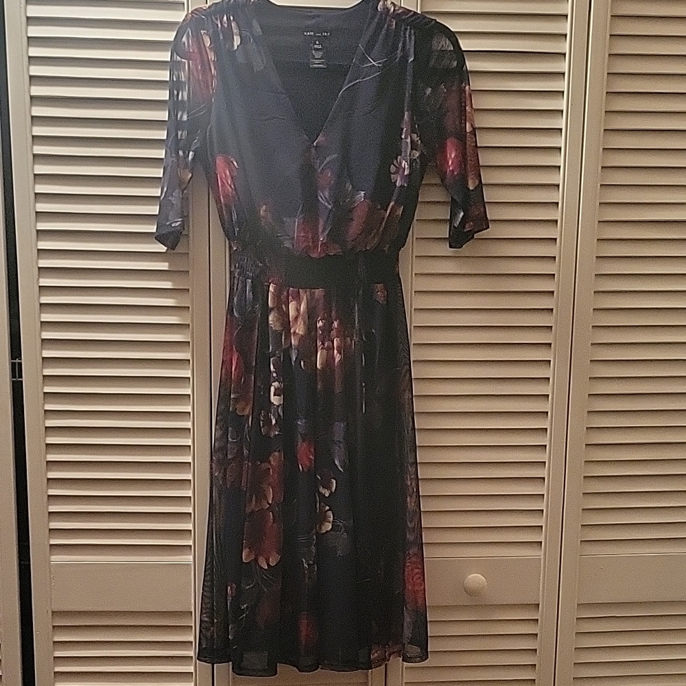 Black Pleated Ruffled Tiered Midi Dress